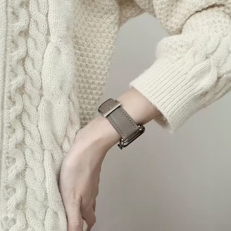 Apple watch錶帶/義大利植鞣革真皮錶帶【可定製化】柔韌舒適羊皮