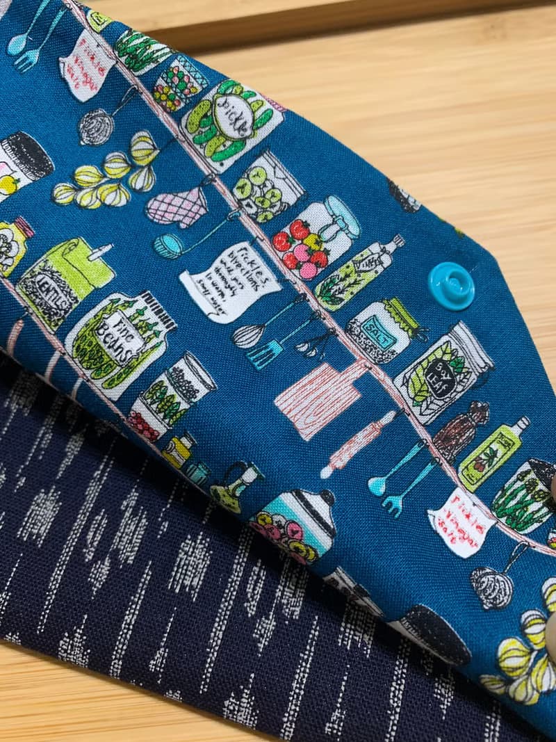 文青風環保筷袋 ~中餐廳 優質藍 日系 純棉 收納 手作餐具袋