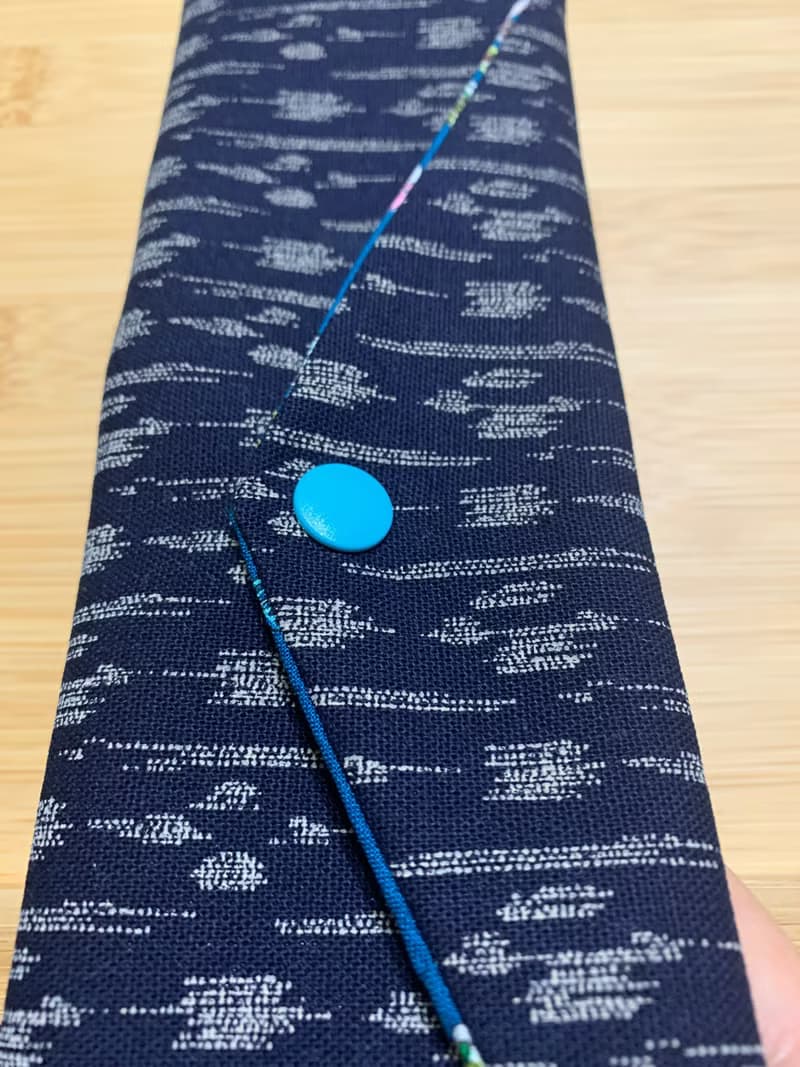 文青風環保筷袋 ~中餐廳 優質藍 日系 純棉 收納 手作餐具袋