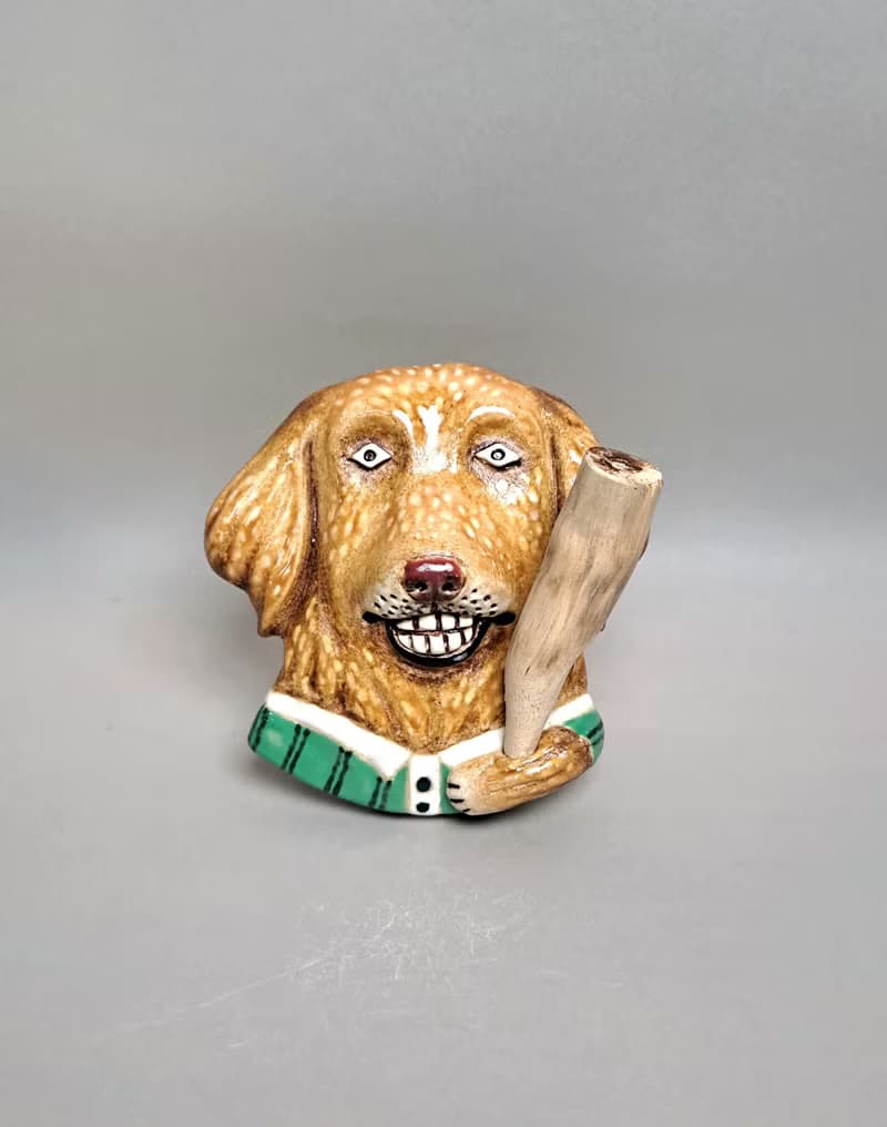 黃金獵犬擴香器02(手工陶製品)