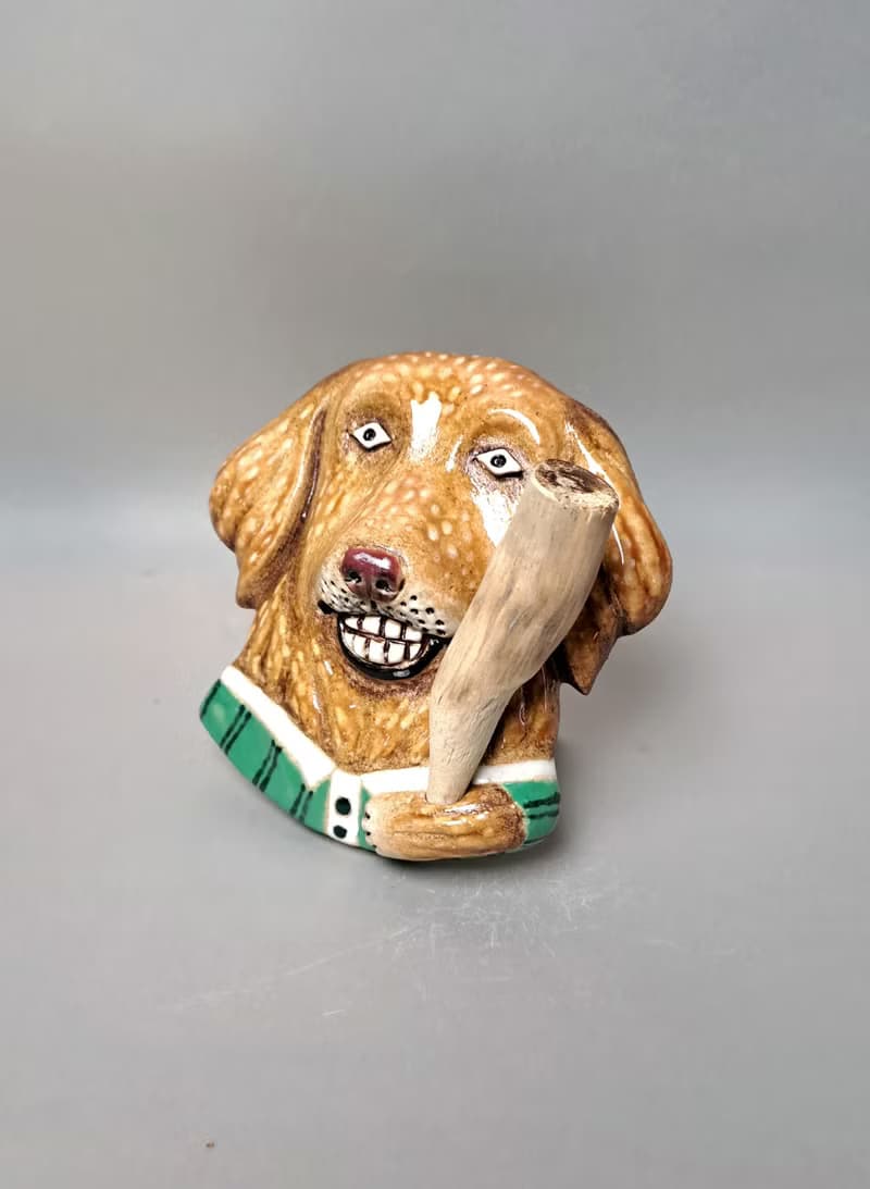 黃金獵犬擴香器02(手工陶製品)