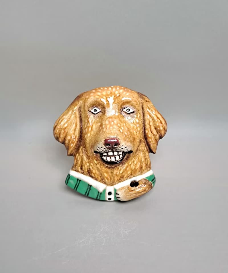 黃金獵犬擴香器02(手工陶製品)
