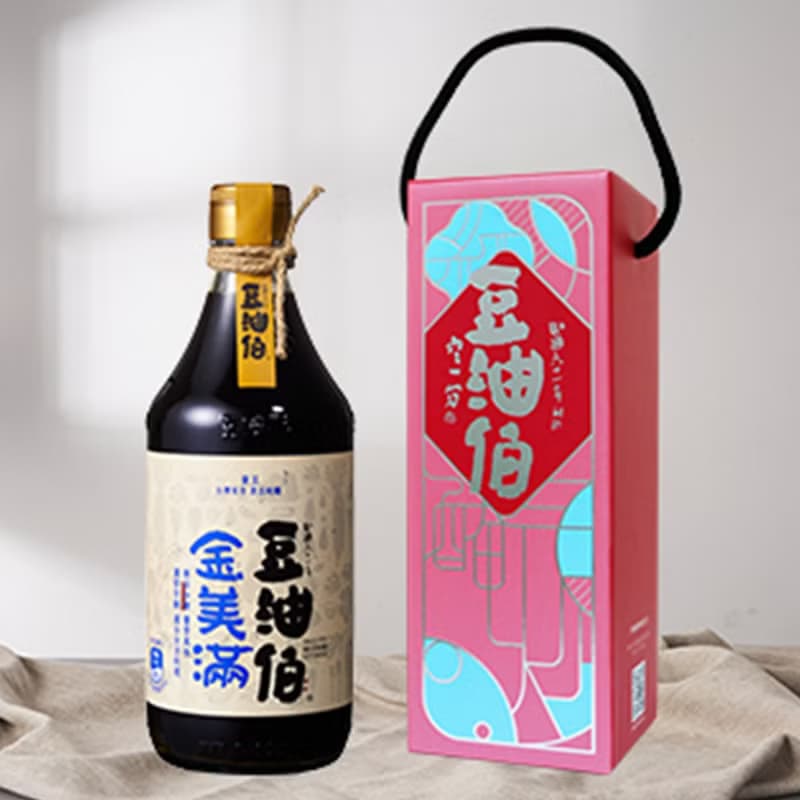 【豆油伯】無添加糖金美滿醬油500ml (禮盒) /送禮 自用皆宜