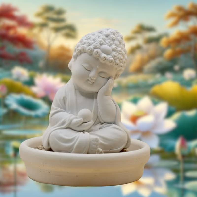 淨念吉祥小佛之靜性 小盤套組 擴香套組 香氛軟裝擺件
