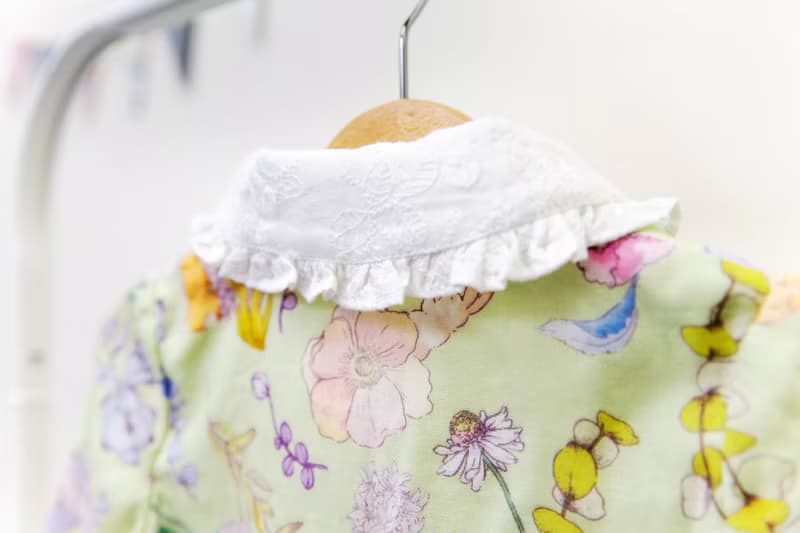【KID SIZE 80-120】英倫花園小童洋裝 夏綠蒂 附綁帶