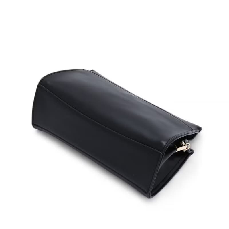 ANNA DOLLY 輕盈雙色斜背包 黑色