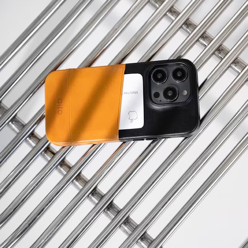 插卡防摔皮革手機殼iPhone 14系列—焦糖棕/渡鴉黑