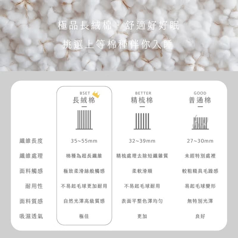 Basic12純淨白 300織長絨棉 床包枕套/床包被套組/台灣製