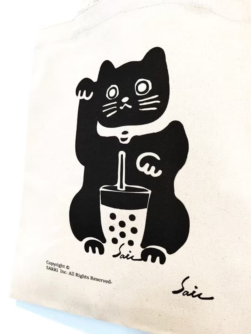招財貓 lucky cat 台灣 托特包 環保袋 手拿 手提袋 提袋八安
