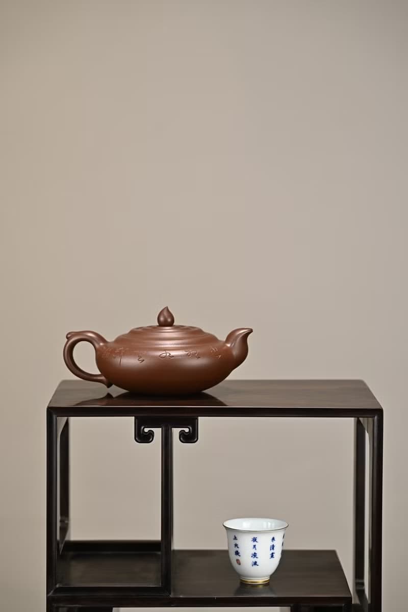 云水禪心全手工王翔高徒房剛作品容量300cc老紫泥