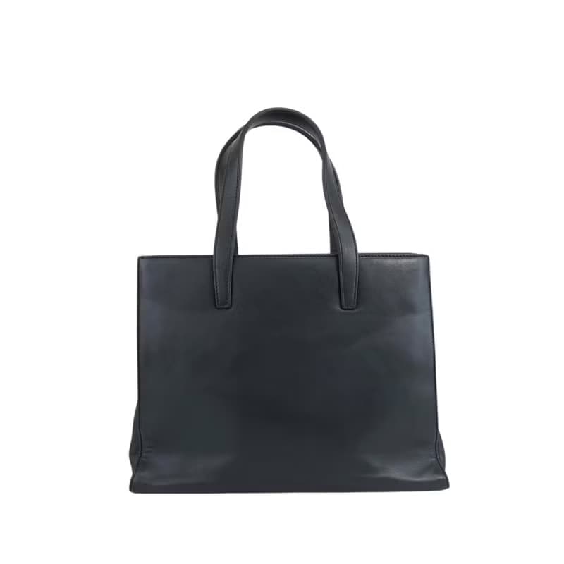 【 日本直送　名牌中古包 】LOEWE ロエベ ハンドバッグ ダークネイビー レザー vintage ヴィンテージ オールド fgfjhr