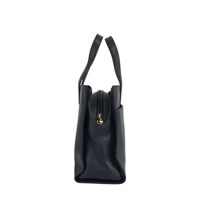 【 日本直送　名牌中古包 】LOEWE ロエベ ハンドバッグ ダークネイビー レザー vintage ヴィンテージ オールド fgfjhr