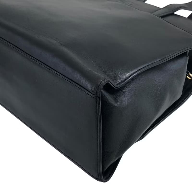 【 日本直送　名牌中古包 】LOEWE ロエベ ハンドバッグ ダークネイビー レザー vintage ヴィンテージ オールド fgfjhr