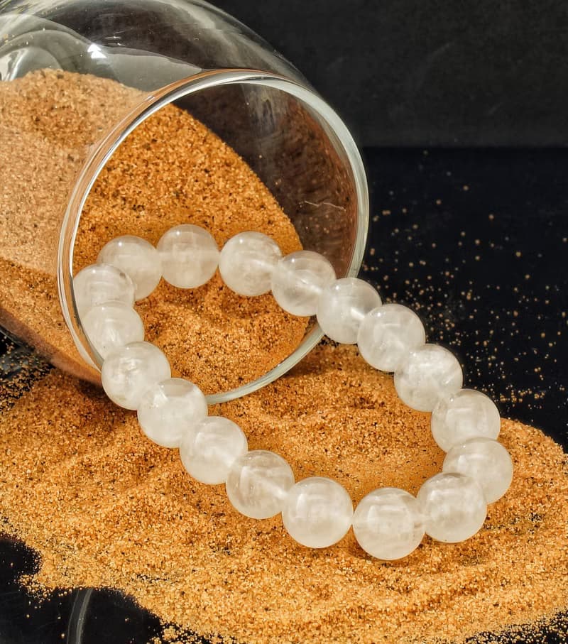 白幽靈 11.5mm 水晶手鍊 ( HKA9210 )