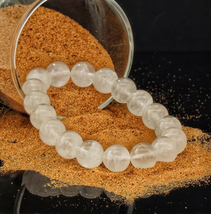 白幽靈 11.5mm 水晶手鍊 ( HKA9210 )