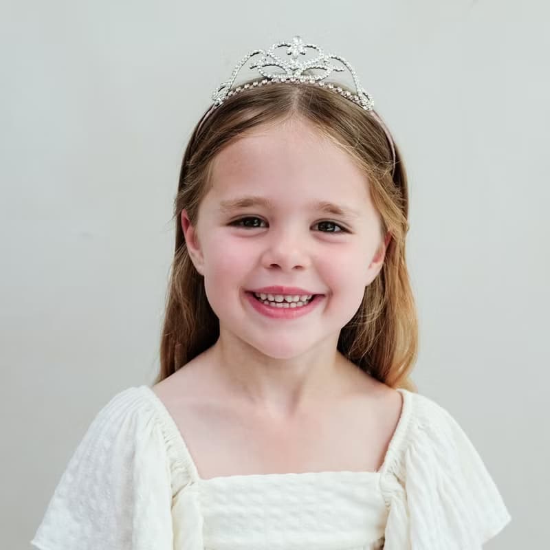 英國Mimi & Lula_AW25_夢幻王國_閃亮公主皇冠髮圈
