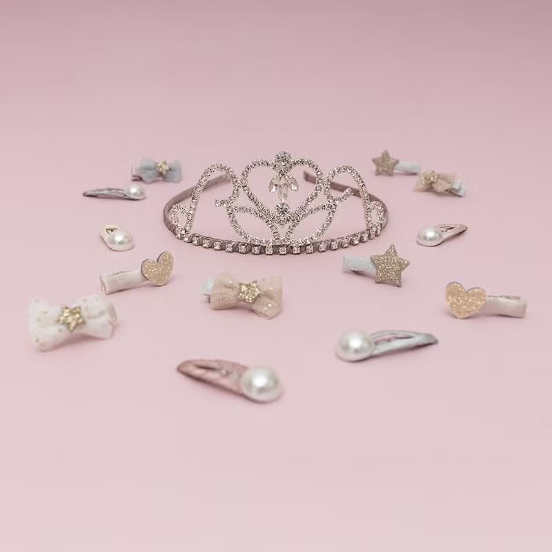 英國Mimi & Lula_AW25_夢幻王國_閃亮公主皇冠髮圈