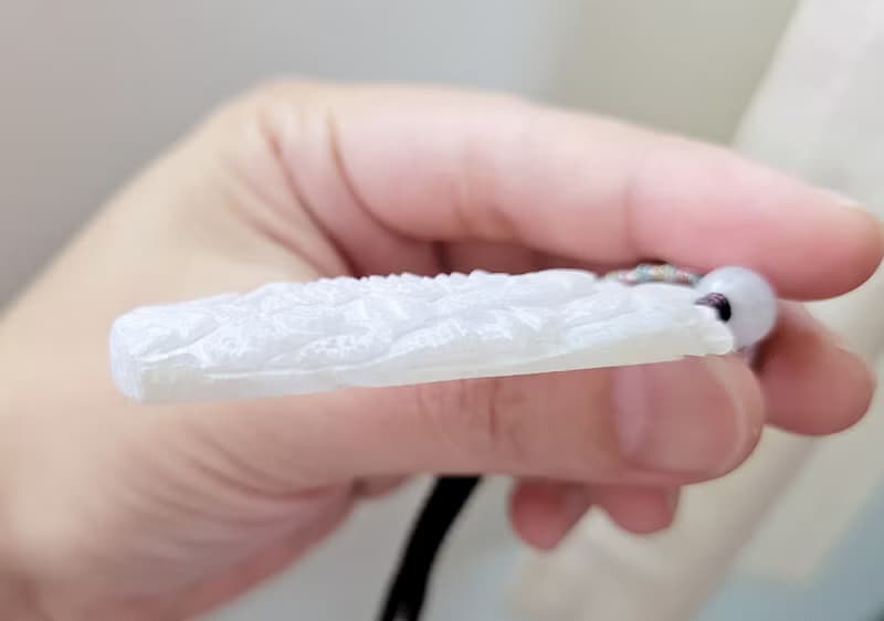 【純翠】天然翡翠 冰紫全透種水美山水牌 養成系 附臺灣證書