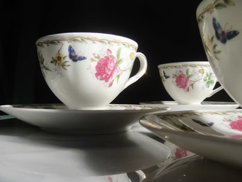 【老時光 OLD-TIME】早期二手國外進口骨瓷茶具組(一杯一盤為一組