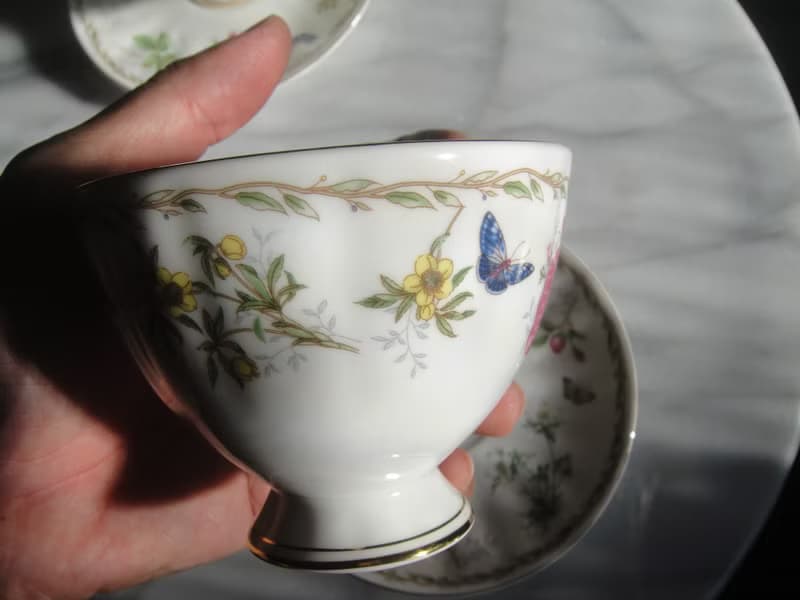 【老時光 OLD-TIME】早期二手國外進口骨瓷茶具組(一杯一盤為一組