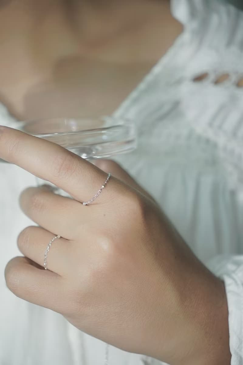 SATELLITE 無感小細珠鍊戒 SV925/金/玫瑰金