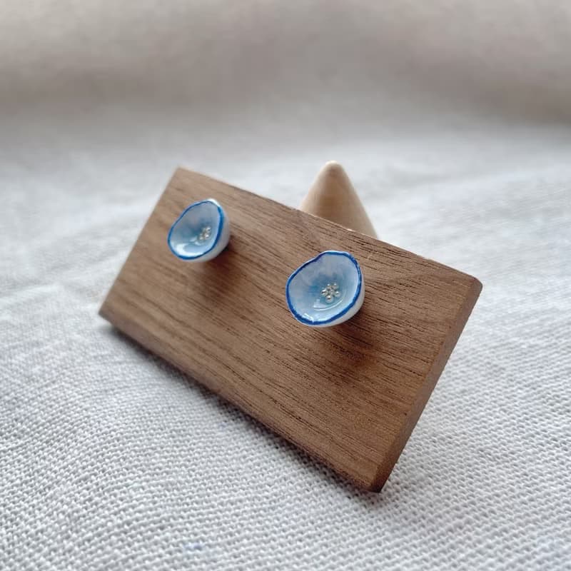 TeenyTinyCraft | 小圓花 手工黏土耳環/耳夾