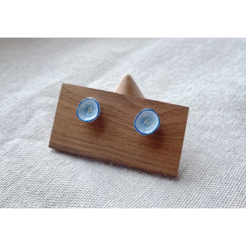 TeenyTinyCraft | 小圓花 手工黏土耳環/耳夾