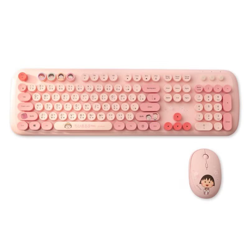 櫻桃小丸子無線鍵盤滑鼠組 - 櫻桃小丸子 無線鍵盤 滑鼠 鍵鼠組
