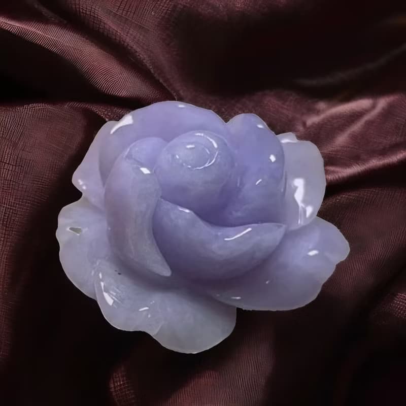 紫羅蘭翡翠玫瑰 | 天然緬甸A貨翡翠 | 送禮