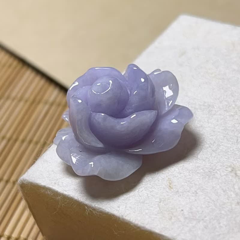 紫羅蘭翡翠玫瑰 | 天然緬甸A貨翡翠 | 送禮