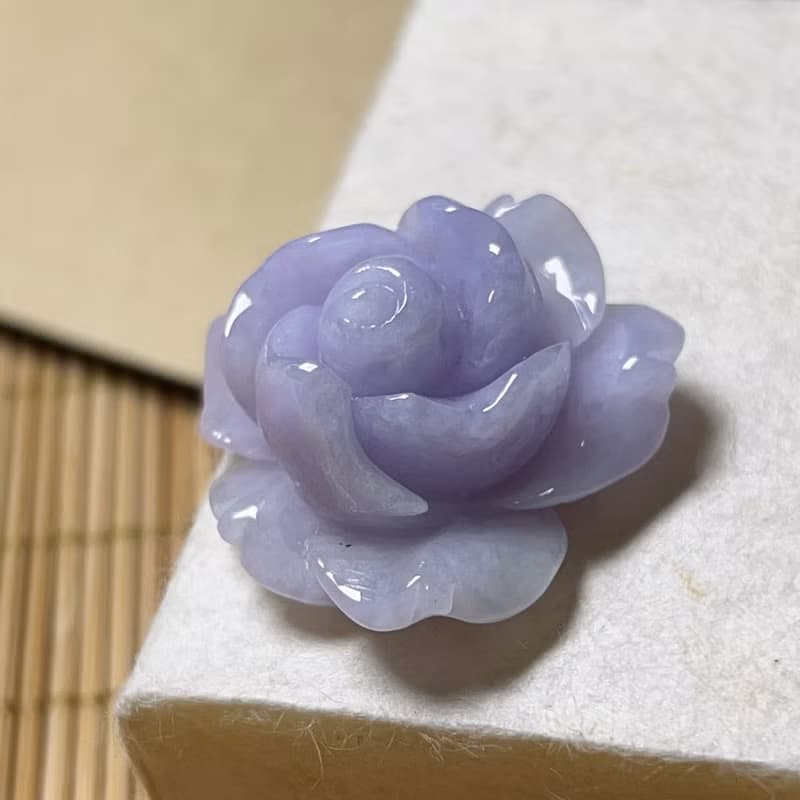 紫羅蘭翡翠玫瑰 | 天然緬甸A貨翡翠 | 送禮