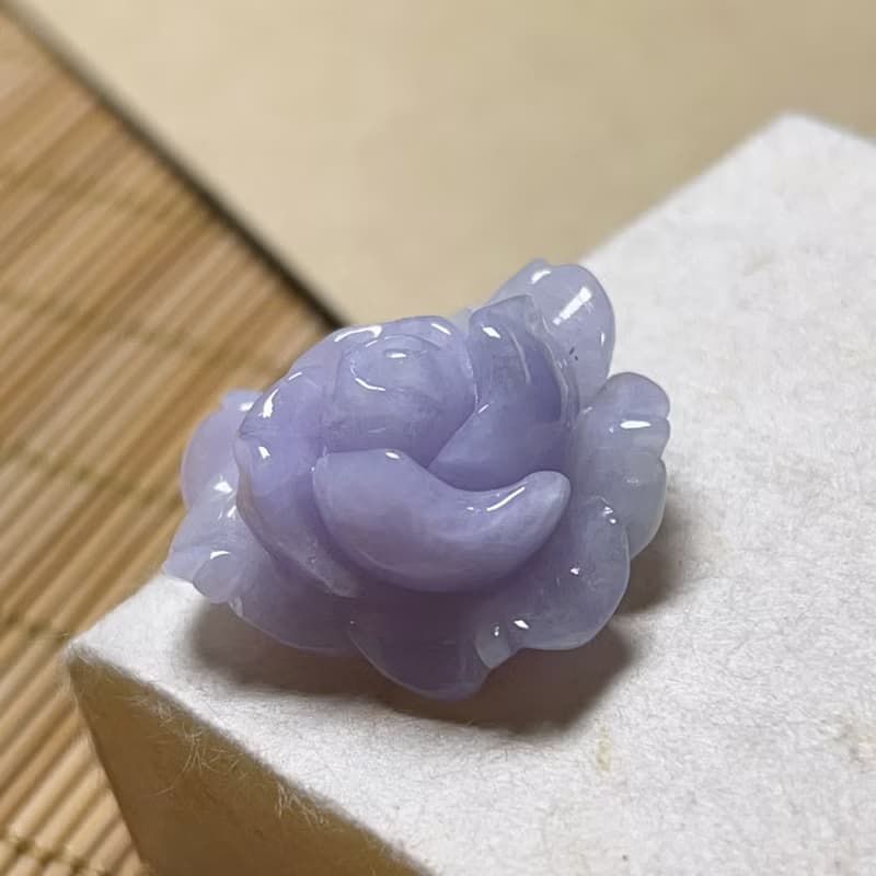 紫羅蘭翡翠玫瑰 | 天然緬甸A貨翡翠 | 送禮