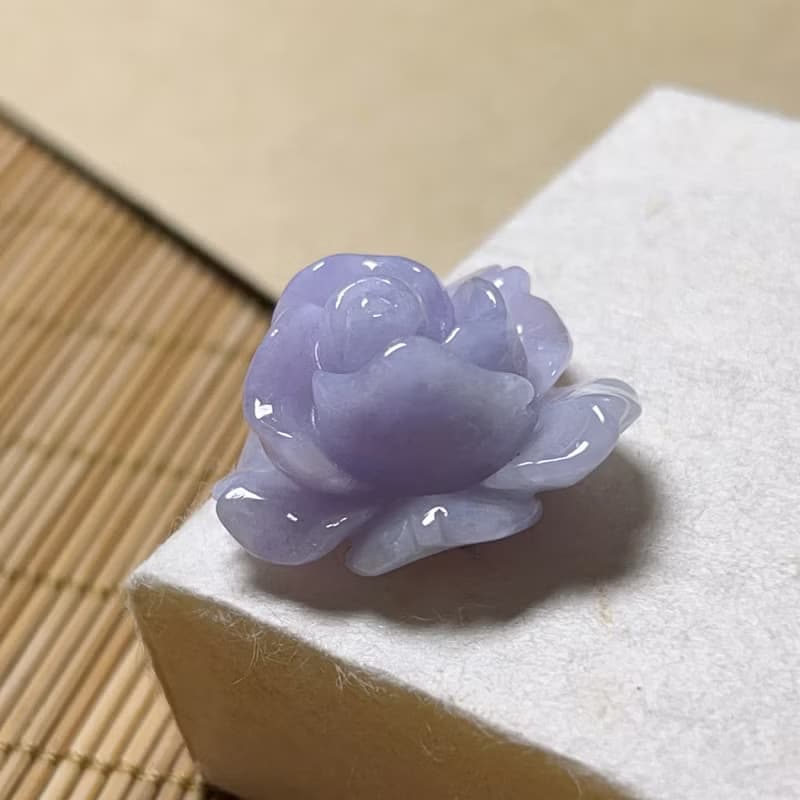 紫羅蘭翡翠玫瑰 | 天然緬甸A貨翡翠 | 送禮