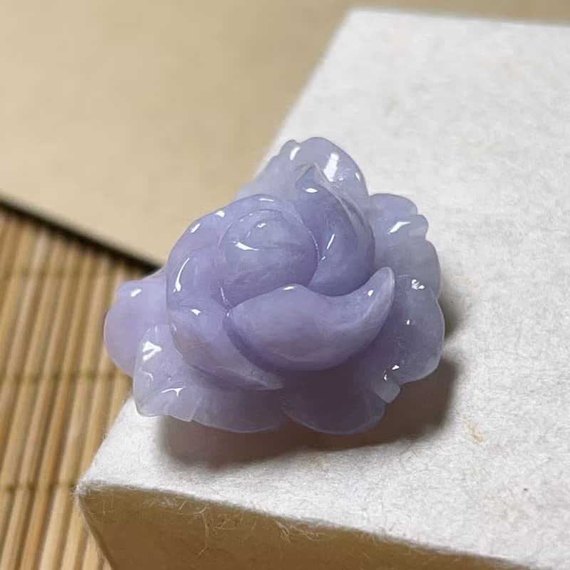 紫羅蘭翡翠玫瑰 | 天然緬甸A貨翡翠 | 送禮