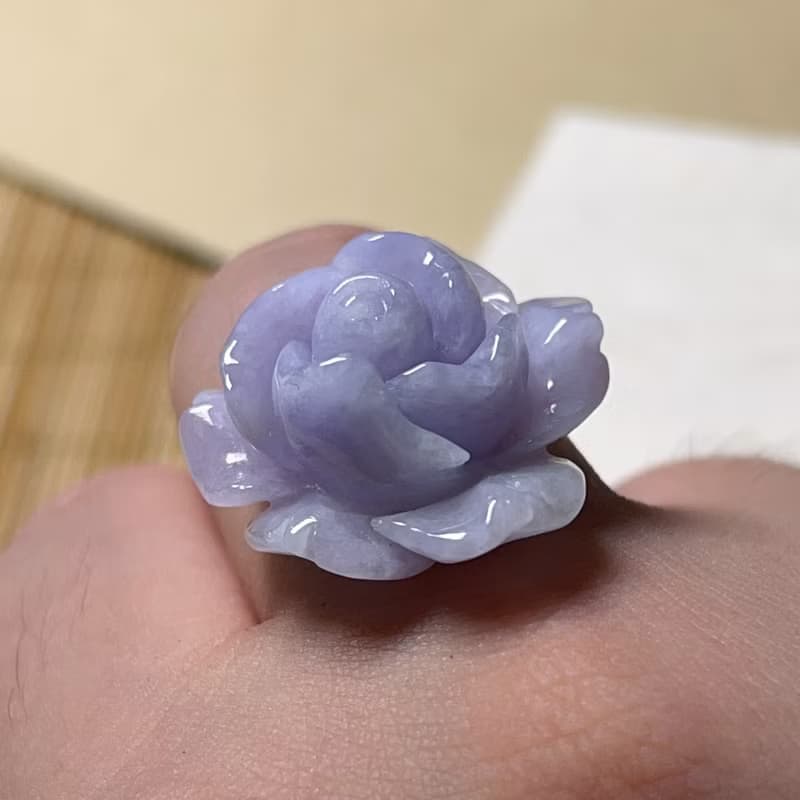 紫羅蘭翡翠玫瑰 | 天然緬甸A貨翡翠 | 送禮