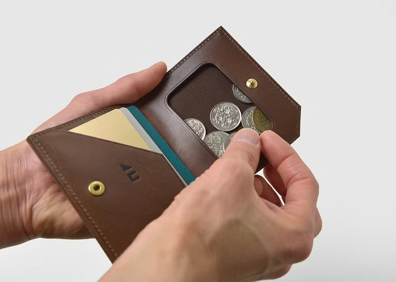 【福利商品】日本豐岡鞄 4U 對開錢包 深棕色 微瑕商品出清