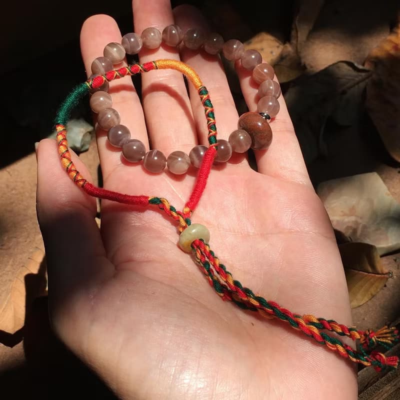 【Lost and find】西藏 祈福 太陽石 紅石 瘋狂瑪瑙 手鍊 手帶