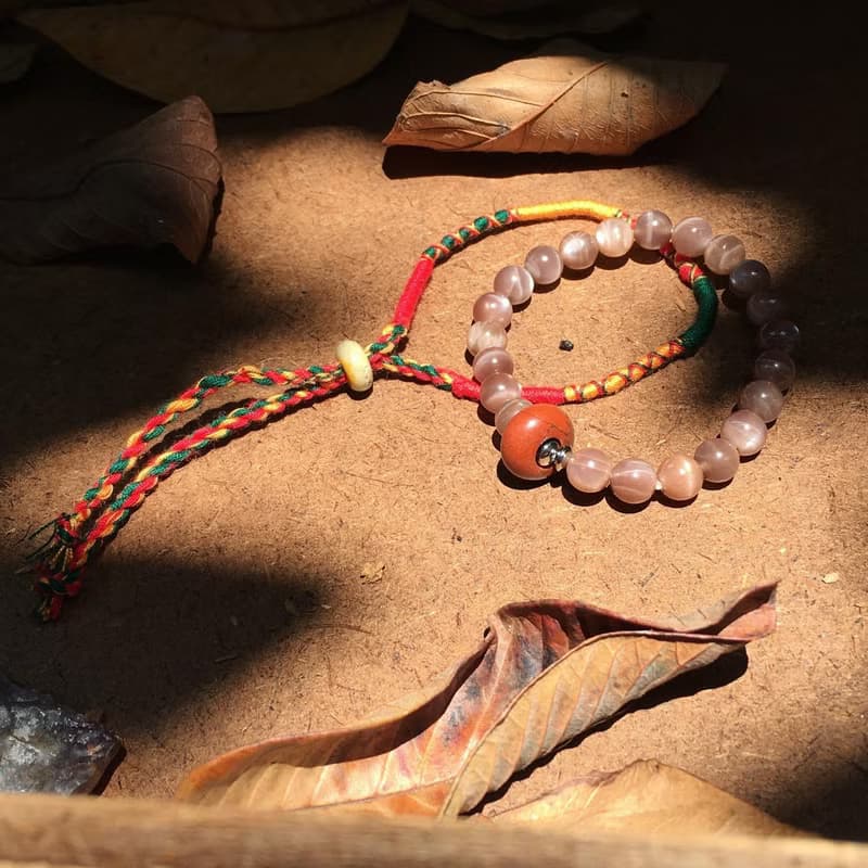 【Lost and find】西藏 祈福 太陽石 紅石 瘋狂瑪瑙 手鍊 手帶