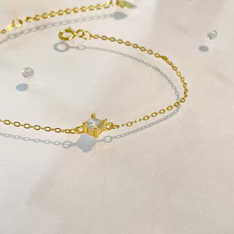 │簡約│閃爍星點 • 微鑲 • 純銀手鍊 • 925silver