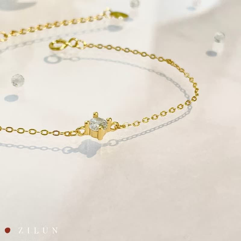 │簡約│閃爍星點 • 微鑲 • 純銀手鍊 • 925silver