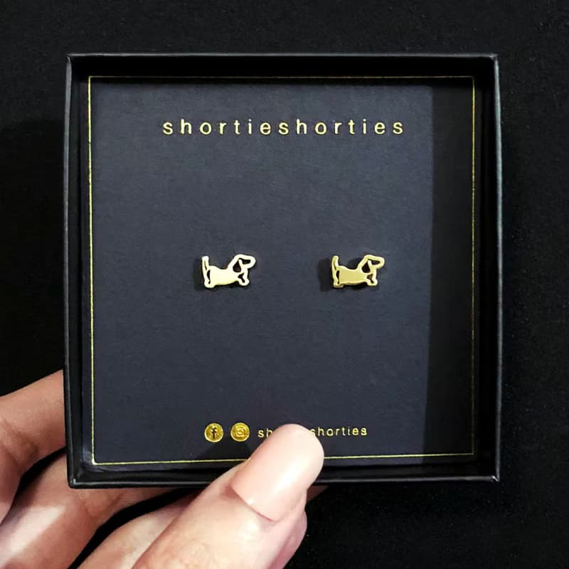 The Dachs Earrings臘腸狗耳環