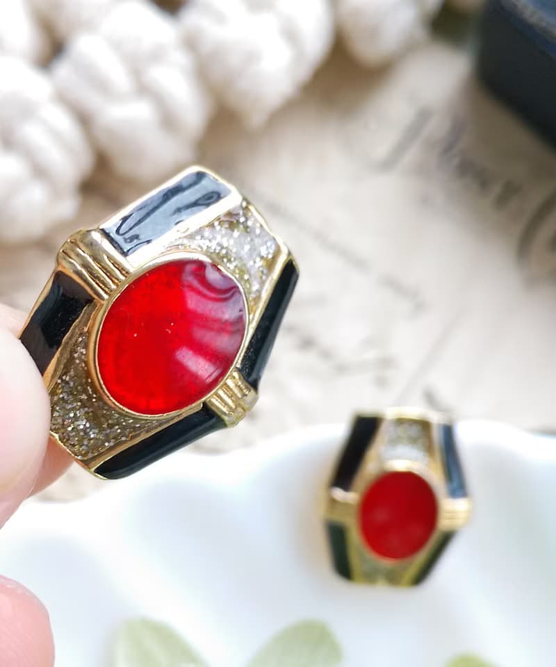 Vintage Jewelry 西洋古董飾品 ART DECO 都會摩登 針式耳環