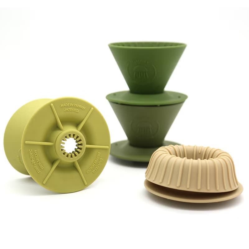 水母濾杯 15色 1-2人份 錐形 矽膠濾杯 台灣製造純矽膠