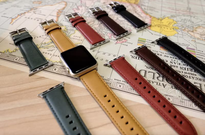 當日出貨 AppleWatch 義大利真皮手工錶帶 全系列 免費刻字包裝