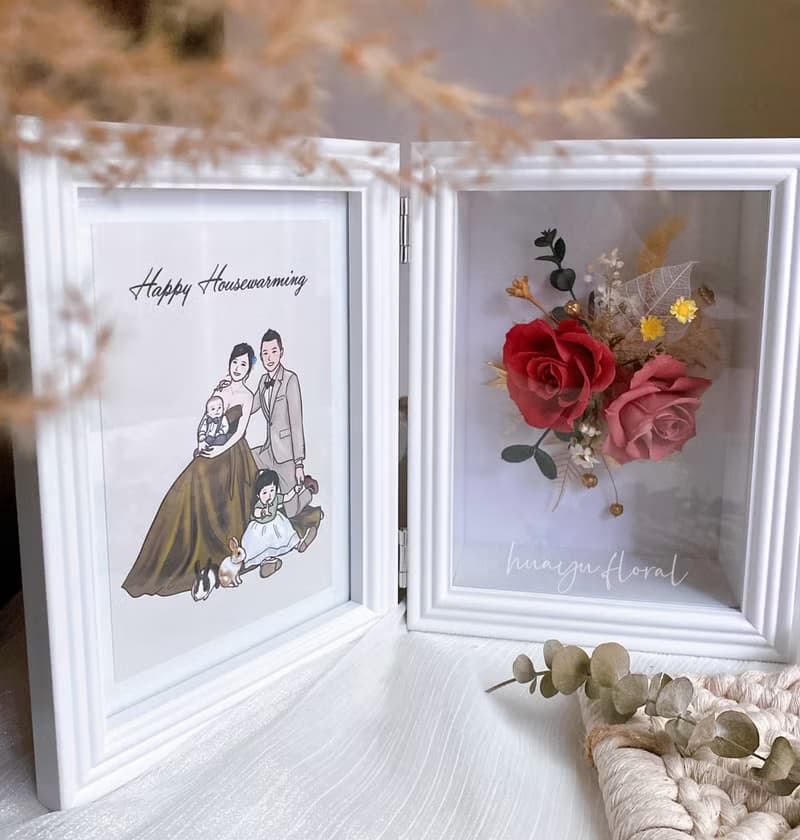 永生花 乾燥花 相框 新婚 情人節 母親節 紀念日 禮物 生日 萬用