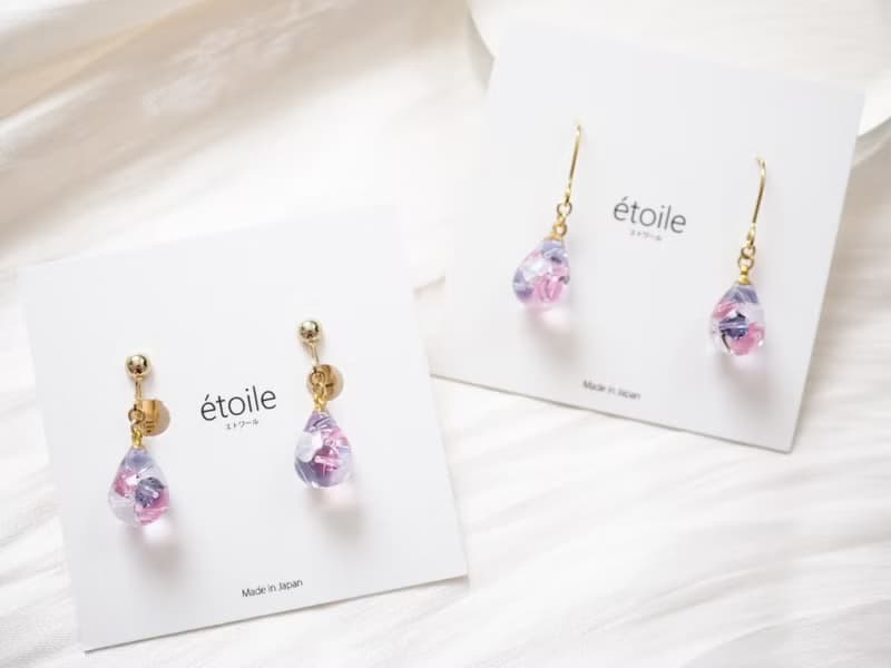 Swarovskiドロップショート　SDS-12　ピアス/イヤリング