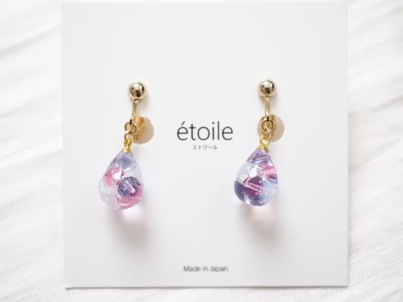 Swarovskiドロップショート　SDS-12　ピアス/イヤリング