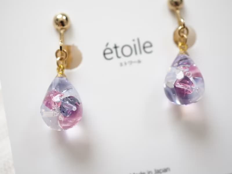 Swarovskiドロップショート　SDS-12　ピアス/イヤリング