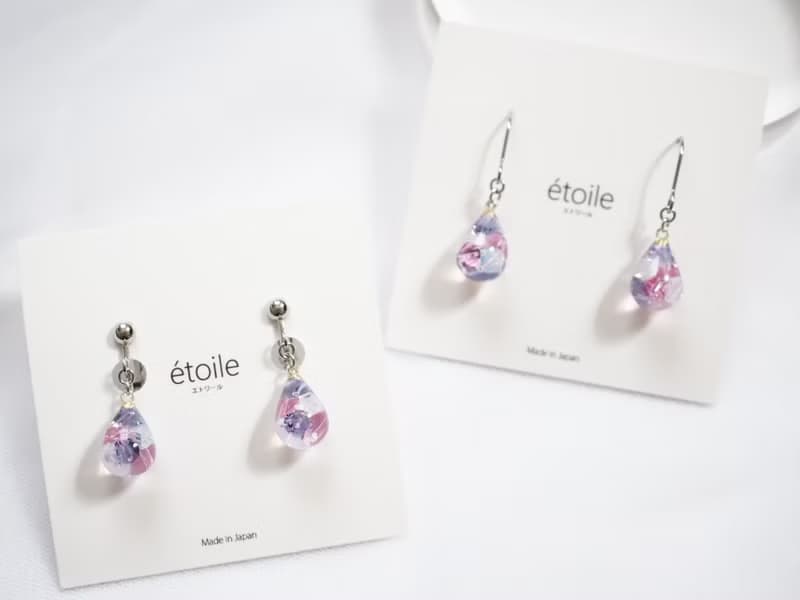 Swarovskiドロップショート　SDS-12　ピアス/イヤリング