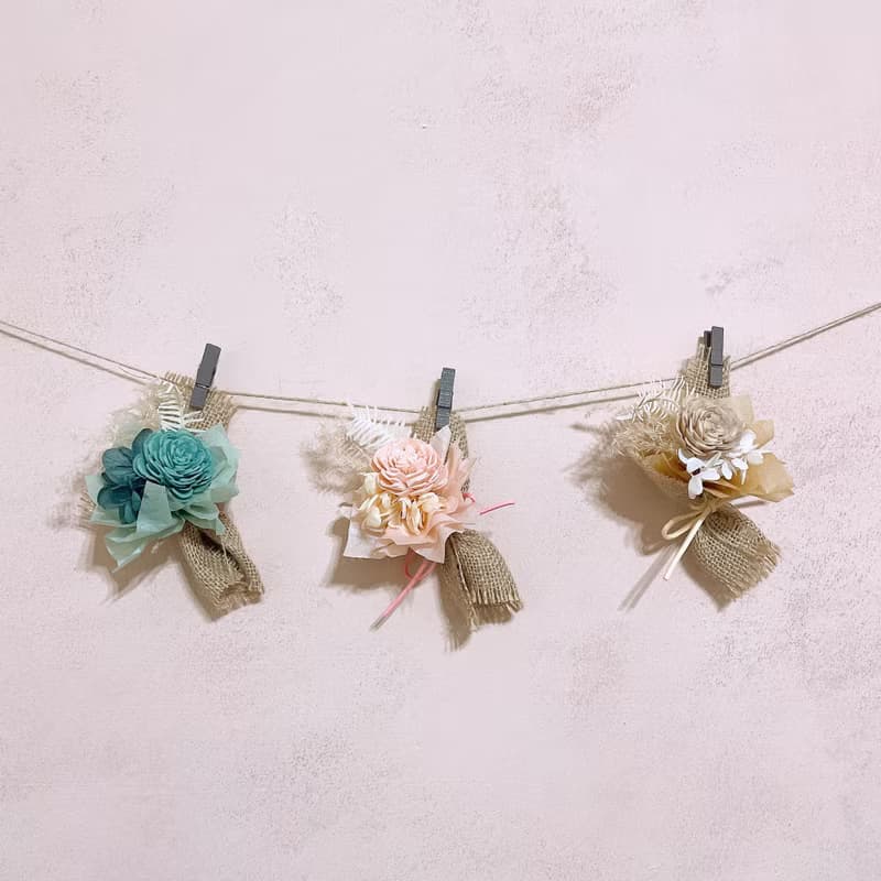 掌心傳情花束 x 畢業乾燥花束